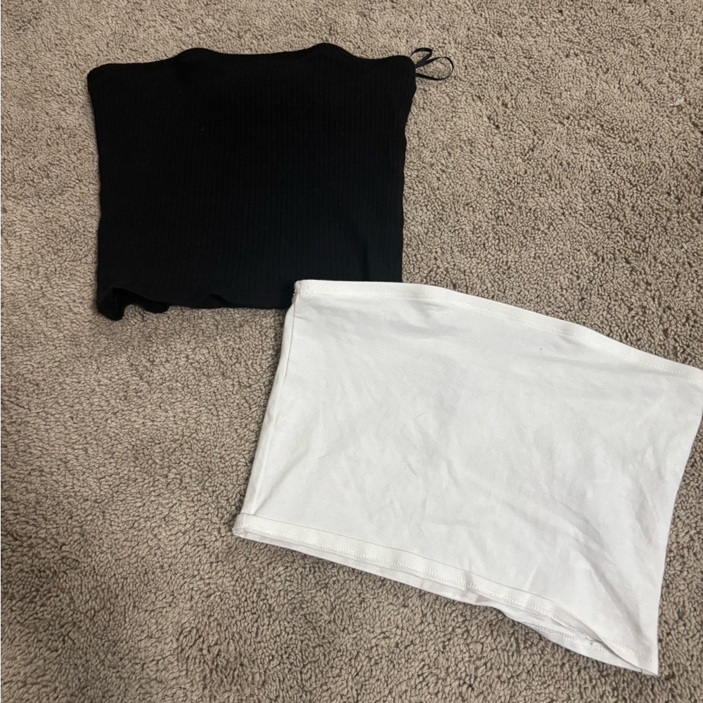 Black and White Tube Tops